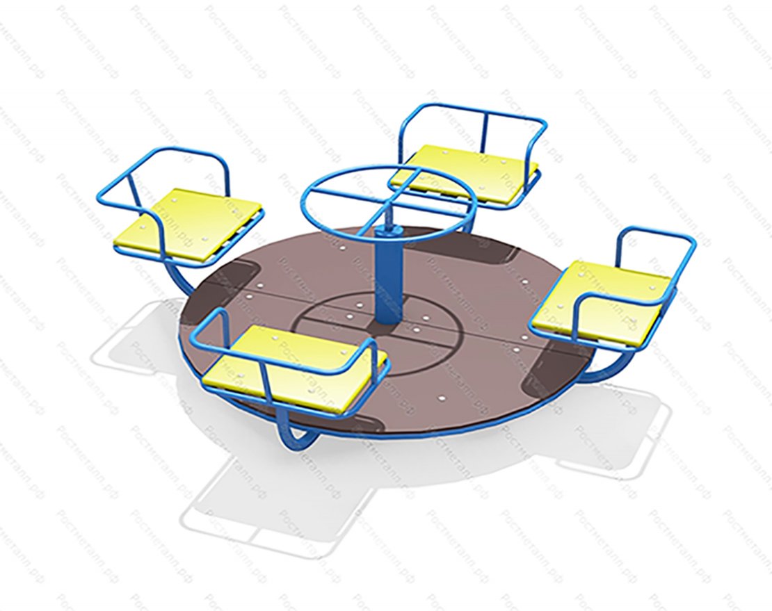Детская карусель Радость (четырехместная) 2811